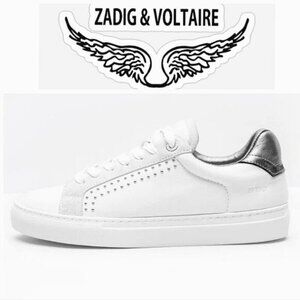 Zadig & Voltaire Leather White Sneakers